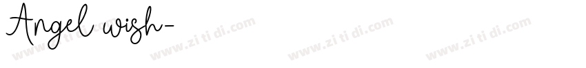 Angel wish字体转换